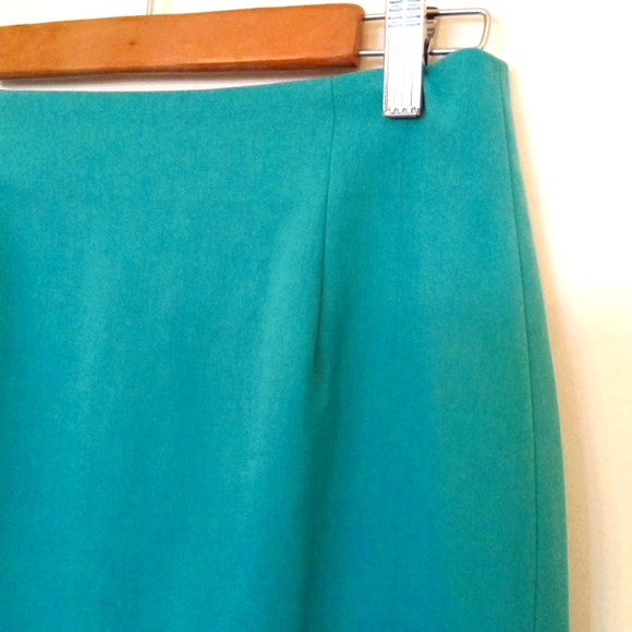 Seasons Collection Turquoise Pencil Skirt - Picture 3 of 9